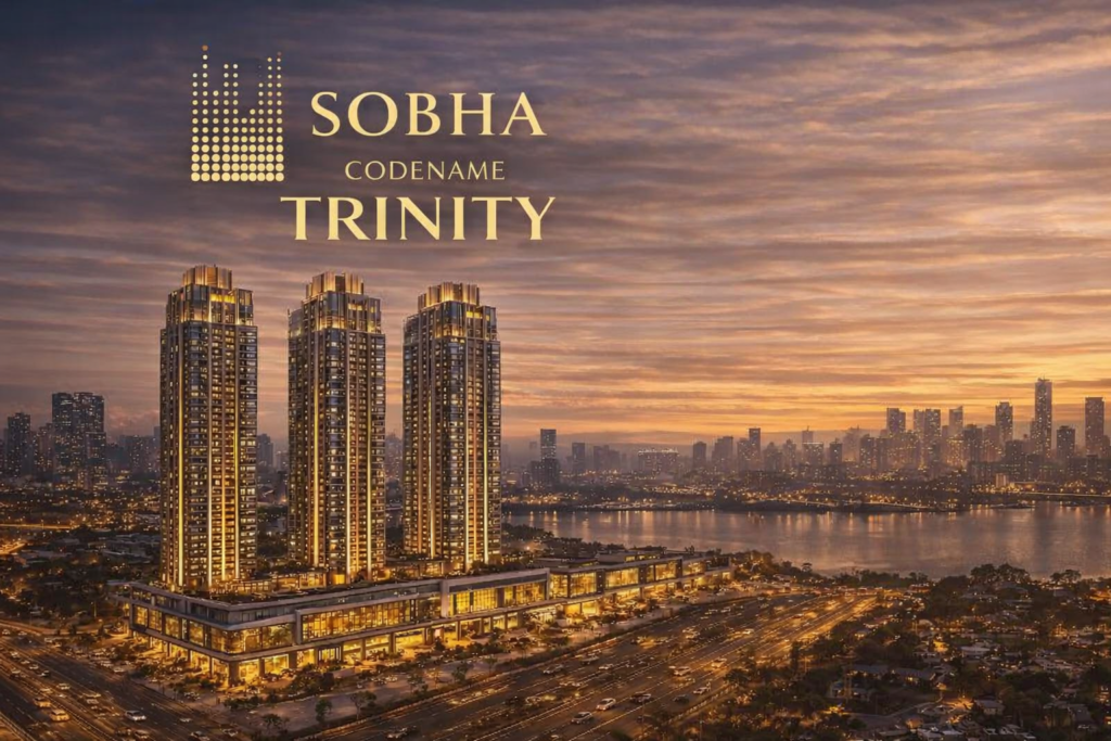Sobha Trinity Hoskote Bengaluru township view showcasing high-rise residential towers
